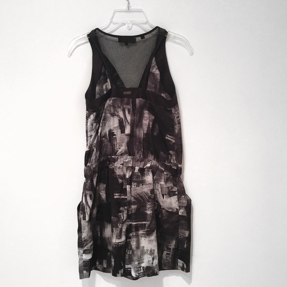 Guess Black & White Abstract Print Tie Waist Romper – Size XS - Picture 3 of 5